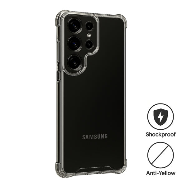 WazzBan Samsung Galaxy S25 Ultra - transparente kristallklare Handyhülle – Bild 2